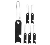 YARNOW Lot de 6 Allume-feu Multifonction Acier Noir Règle Intégrée, Léger et Portable, Équipement Survie pour Camping, Randonnée, Chasse et Activités Extérieures