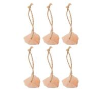 YARNOW Lot de 6 Blocs Minéraux à Lécher pour Chevaux et Cerfs, Riche en Minéraux, Bloc de Sel Naturel Orange, pour Ferme et Ranch