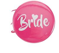 YARNOW Lot de 6 Broches pour Mariée Team Bride Blanc et Rose, Épingles pour Enterrement de Vie de Jeune Fille, Accessoires pour Fête Prénuptiale, Fournitures pour Cortège Nuptial,