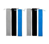 YARNOW Lot de 6 étuis pour flûte à bec : 37 x 6 cm / 14,57 x 2 po. Pochettes de rangement en velours avec cordon de serrage pour flûte, baguettes de batterie et accessoires de bijoux.