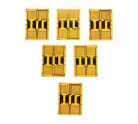 YARNOW Lot de 6 jauges de contrainte à feuille de haute précision, capteur de force à feuille BF1000-2GB 1000 ohms en pont complet, composant de détection industriel pour l'analyse des