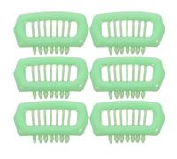 YARNOW Lot de 6 Petites Pinces à Cheveux pour Animaux en Plastique Léger Accessoires Coiffure Verts pour Chiens et Chats pour Discipliner Poils et Séances Photo Compatibles Races