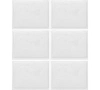 YARNOW Lot de 6 Pochettes Autocollantes Transparentes 13X10 CM en PVC pour Étiquettes d'Entrepôt Protection Réutilisable de Cartes et Porte-Cartes Pratiques pour Bureau et Stockage