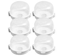 YARNOW Lot de 6 Protège-boutons de Cuisinière en PC Cuisine, Sécurité Garçon et Filles, Protège Boutons de Gaz et Four, Prévention Incendie, Couleurs Variées