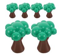 YARNOW Lot de 6 Set de Arbres Miniatures en Plastique pour Décor de Trains Miniatures 3 Arbres X 2 Sets Accessoires Réalistes pour Maquettes Ferroviaires Kit D’Arbres pour Modélisme