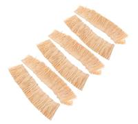 YARNOW Lot de 6 Toits de Chaume Artificiels 3x20 Cm, Rouleaux de Paille Miniature en Gazon Synthétique, Matériel de Toiture DIY pour Décoration de Maisons de Poupée et Micro-paysages