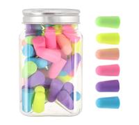 YARNOW Lot de 60 bouchons d'oreille antibruit souples : confortables et silencieux, en mousse à mémoire de forme. Réutilisables, ils sont parfaits pour dormir, lutter contre les ronflements,
