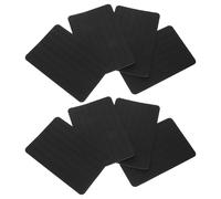 YARNOW Lot de 8 Protège-semelles Antidérapants en Silicone Autocollants, Coussinets Découpables 14,8 X 9,8 Cm, Épaisseur 1,5 Mm, Noir, Semelles Silencieuses et Résistantes