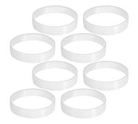 YARNOW Lot De 8 Trous pour Parcours De Golf Équipement D'Entraînement De Golf Accessoire De Putting Trou pour Disque De Putting Bandes Blanches en Polypropylène