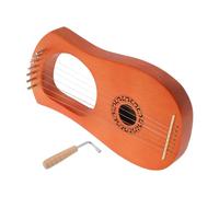 YARNOW Lyre-harpe en Bois 7 Cordes pour Débutants, Petit Instrument de Harpe Portable, Harpe Classique à Cordes pour Apprentissage Musical, pour Garçon et Filles et Musiciens Nomades