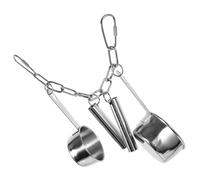 YARNOW Mâcher en Acier Inoxydable pour Perroquets et Petits Oiseaux Suspendu Résistant pour Cage à Oiseaux Accessoire Solide pour Cages Perroquets et Perruches Deux Pièces de Tailles