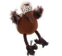 YARNOW Mâcher pour Chien en Peluche Forme Oiseau Beige Jouets pour Chiots et Petits Chiens Stimulateur Interactif Sifflet Intégré pour Dentition et Jeux de Mordillage