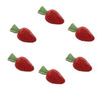 YARNOW Mâcher pour Hamster et Lapin 6 Pièces, Friandises Naturelles Comestibles en Herbe de Fléole et Poudre de Fraise, Supplément Nutritionnel pour Petits Animaux