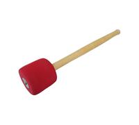YARNOW Maillet de Grosse Caisse en Écume Rouge avec Manche en Bois, Maillet de Percussion pour Tambour, Volume Ample et Améliore les Notes Graves