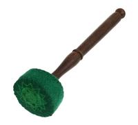 YARNOW Maillet En Bois Pour Bol Chantant Bouddhiste Vert Housse En Velours Coloré, Accessoire Pour Instrument De Percussion, Adapté à La Contemplation Yoga