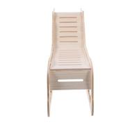 YARNOW Maison en Bois Multifonction pour Hamster et Cobayes Grosse Cachette Échelle en Bois Aire de Jeu et Repos pour Cage Accessoire Décoratif Sécurisé pour Petits Animaux - Habitat