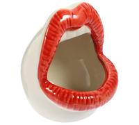 YARNOW Maison en Céramique Rouge pour Cochons d'Inde et Rats, Cachette Confortable de Fantôme, Décoration pour Petits Animaux de Compagnie