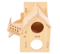 YARNOW Maison pour Hamsters et Cochons d'Inde en Matériau Synthétique Charme Rustique, Environnement Stimulant et Cachette Amusante pour Petits Animaux