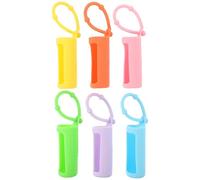 YARNOW Manchon en Silicone pour Flacon 10ml, Lot de 6 Pièces Sangle Ajustable pour Protection et Transport Pratique Lors de Voyages ou Yoga