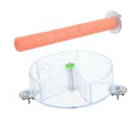 YARNOW Mangeoire Interactive À Roue Rotative pour Aras Calopsittes Et Autres Oiseaux Couleur Aléatoire