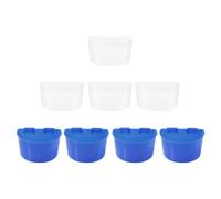 YARNOW Mangeoires en Plastique pour Oiseaux Capacité Raisonnable Faciles à Installer et Amovibles Lot de 8 pour Cage à Oiseaux et Perroquets