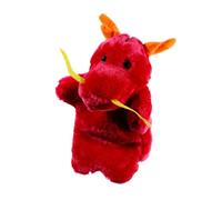 YARNOW Marionnette à Main Dragon Chinois Peluche Histoire et Jeu de Rôle pour Garçon Fille Poupée Douce et Sécurisée pour Activités Imaginatives