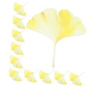 YARNOW Marque-page Acrylique Élégant et Solide Feuille de Ginkgo 10 Pièces Jaune Léger et Portable, Écrivains et Amateurs de Plantes