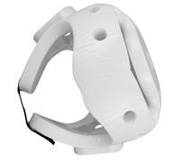 YARNOW Masque de Taekwondo en PU Blanc, Protection Visage, Vision Large | Moulage Avancé, Ajustement, pour Entraînement Karaté et Boxe, Usage Compétition, Fête Halloween