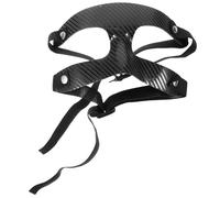 YARNOW Masque Décoratif en Plastique Noir en Pvc pour Accessoires de Gym Hommes, Masque D'halloween Unique et Moderne pour Festivals et Pièces de Théâtre