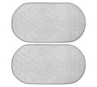 YARNOW Matelas à Portable Bébé 2pcs en Coton Imperméable et Pliable, Alèses Réutilisables Ovales pour -né, Pratique et Élégant pour Voyage