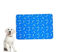 YARNOW Matelas Entraînement pour Animaux Absorbant Eau Tapis De Toilette Antidérapant avec Motif Osseux Bleu s