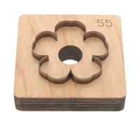 YARNOW Matrice de Découpe du Cuir en Bois et Métal pour Sangle et Corde, Outil DIY pour Découper et Percer la Tête Lanière, pour Artisanat Fait Main