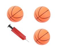 YARNOW Mini Ballons De Basket Gonflables 4 Pouces pour Garçon Et Filles, Ensemble 3 Pièces avec Pompe, Jeu De Ballon De Sport Intérieur Et Extérieur, Jouet Éducatif Ludique pour Activités Sportives