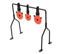 YARNOW Mini Cible de Tir Métallique Lourde Rotative à Réinitialisation Automatique Portable et Stable pour Entraînement Extérieur Accessoire de Tir Sportif Précis et Résistant Plein Air