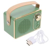 YARNOW Mini Enceinte Portable sans Fil 5.0 Vert en Plastique Batterie 500mah Compatible Multiple Connexions pour Fête en Extérieur