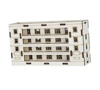 YARNOW Mini Maison Bois Kit De Maquette à Monter Soi-même Petite Maison Immeuble De Bureaux Urbains pour Artisanat Construction De Modèles Décoration Miniature