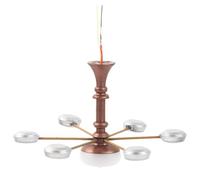 YARNOW Mini Plafonnier pour Maison Miniature Lustre Décoratif en Métal Ancien Cuivre et Argenté Lampe Miniature LED Blanc Froid Accessoires de Poupée pour Décoration de Salon