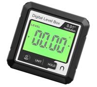 YARNOW Mini Rapporteur d'Angle et Niveau Numérique Léger Règle Magnétique 90 Degrés et Écran Rétroéclairé pour Usage Professionnel et Projets de Bâtiment