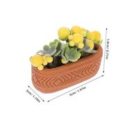 YARNOW Miniature Décoratif Réaliste Plante Verte Artificielle Miniature Ornement Compact pour Maison de Poupée Accessoire de Collection et Cadeau