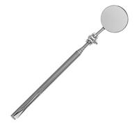 YARNOW Miroir D'inspection Télescopique Rond en Acier Inoxydable 30mm Poignée Extensible, Design Pivotant pour Inspections Mobiles et Contrôles Précis