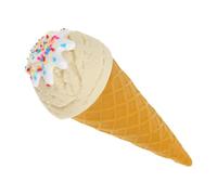 YARNOW Modèle Réaliste Ambiance Estivale et Cornet Glace en Plastique Blanc Accessoires de Décoration Vitrine Multifonctionnels Photoprop pour Décoration Home et Cafés