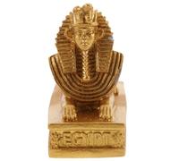 YARNOW Modèle Sphinx en Résine pour Aquarium, Décor Paysager Classique | Imitation Élevée, Stable et Résistant à L'usure, Style Culturel Unique, Salon et Bureau, Couleur Or