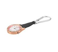 YARNOW Montre à Clip Portable en Alliage D'aluminium, Cuir Synthétique | Affichage Clair de L'heure, Légère et Résistante aux Chocs, pour Voyage et Golf, Coloris Or