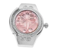 YARNOW Montre Bague Femme Quartz Rose Décorative Ronde Élégante Bijoux Mode Petit Taille Quotidienne