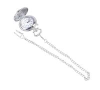 YARNOW Montre de Poche Classique Mécanique Locomotive Argentée Design Rétro Lumineux Montre de Poche Élégante pour Décoration Vestimentaire et Cadeau Durable