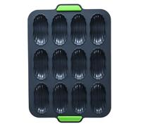 YARNOW Moule à Antiadhésif en Silicone 12 Compartiments, Résistant la Température et Antidérapant, pour Pâtisserie Maison et Cuisson de Gâteaux