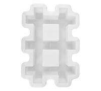 YARNOW Moule à Briques Rectangulaires Compatible Polyvalent en Plastique Blanc Résistance Renforcée pour Pavage Extérieur pour Allée et Chemin