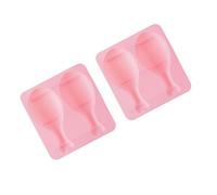YARNOW Moule à Gâteau en Silicone 2 Pièces Forme Cuisse de Poulet Rose Antiadhésif Facile à Démouler pour Pâtisserie et Fondant à Domicile
