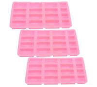 YARNOW Moule à Mini-Briques en Silicone 3 Pièces pour Construction de Maquettes, Facile à Démouler et Nettoyer, pour Création de Scènes de Table de Sable Couleur Couleur Aléatoire