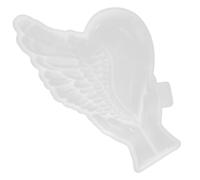 YARNOW Moule de Coulée en Silicone Flexible Forme Cœur Ailes 7.5X4.5X1 Pouces pour Créations Artisanales et Décoration Murale en Résine Époxy